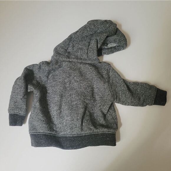 Carter's Grey Hooded Zip Up Size 3 Months - Picture 4 of 4